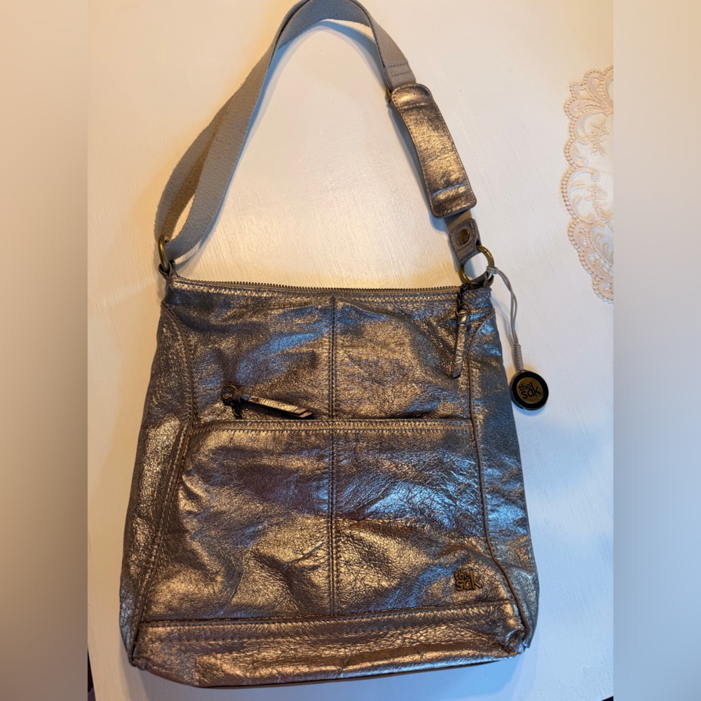 The Sak Silverlake Metallic Leather Crossbody